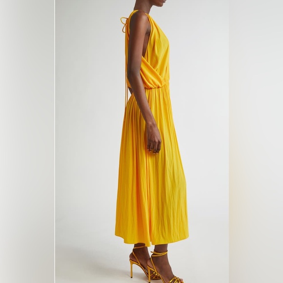 ALC Meredith midi dress in mango NWT - Picture 10 of 17